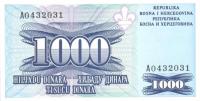 p47Ca from Bosnia and Herzegovina: 1000 Dinara from 1995